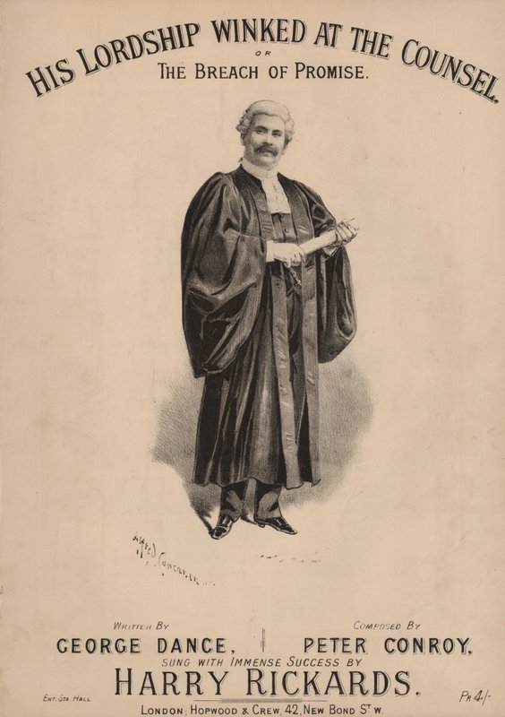 Hänen herrautensa silmää silmää neuvoja tai lupauksen rikkominen (väri litho) tekijältä Alfred Concanen