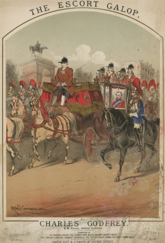 Musiikkikappale Charles Godfreyn kappaleeseen The Escort Galop tekijältä Alfred Concanen