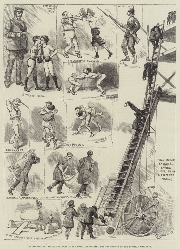 Grand Military Assault at Arms Royal Albert Hallissa Egyptin sotarahaston hyödyksi tekijältä Alfred Courbould