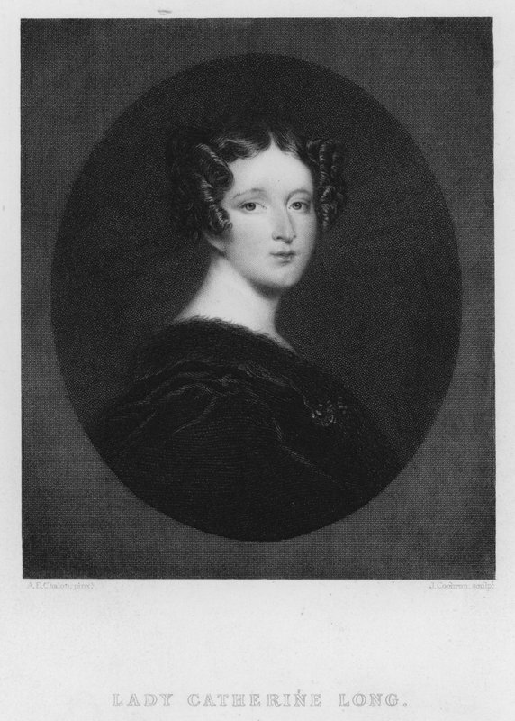 Lady Catherine Long (kaiverrus) tekijältä Alfred Edward (after) Chalon
