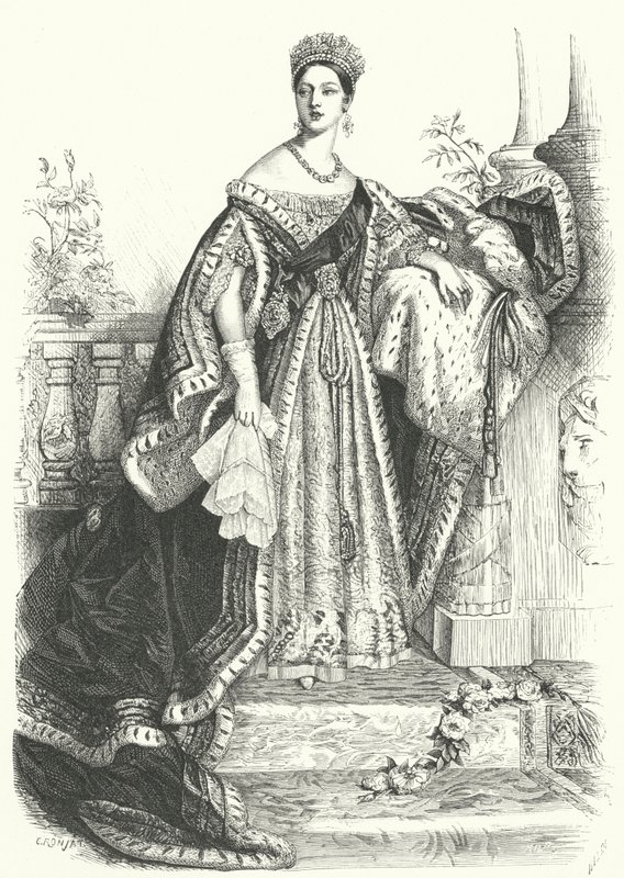 Queen Victoria (kaiverrus) tekijältä Alfred Edward (after) Chalon