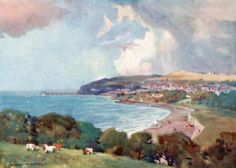 Clevedon, lähellä Bristolia (väri litho) tekijältä Alfred Heaton Cooper