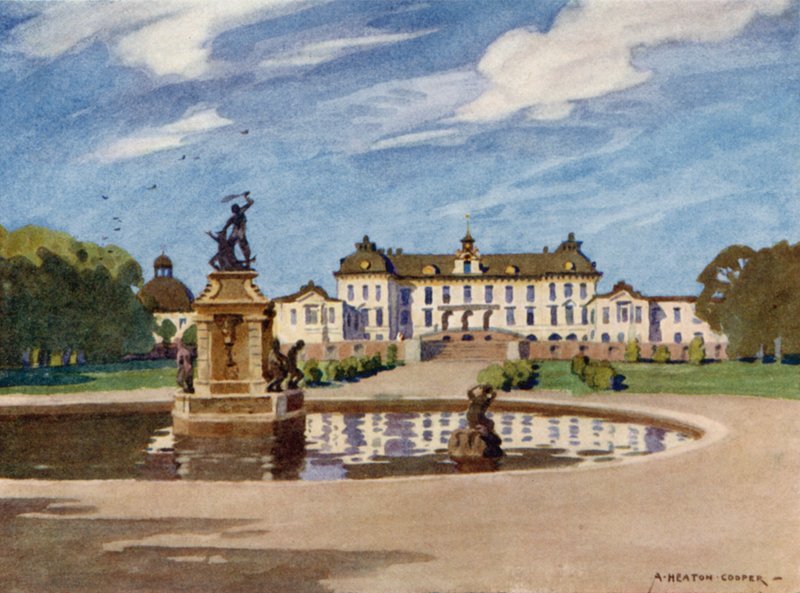 Drottningholmin palatsi, Tukholma tekijältä Alfred Heaton Cooper