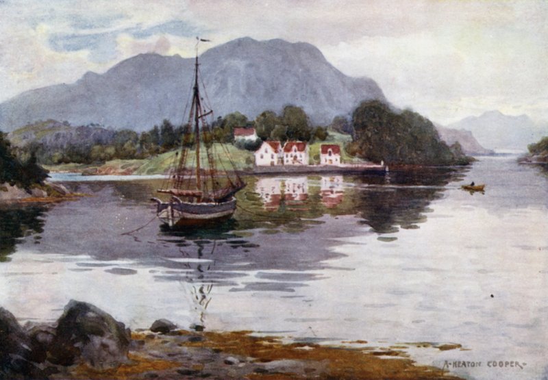 Godosund, Hardanger Fjord tekijältä Alfred Heaton Cooper
