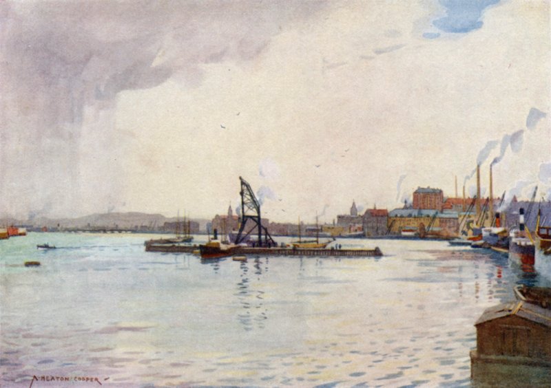 Göteborg, satama tekijältä Alfred Heaton Cooper