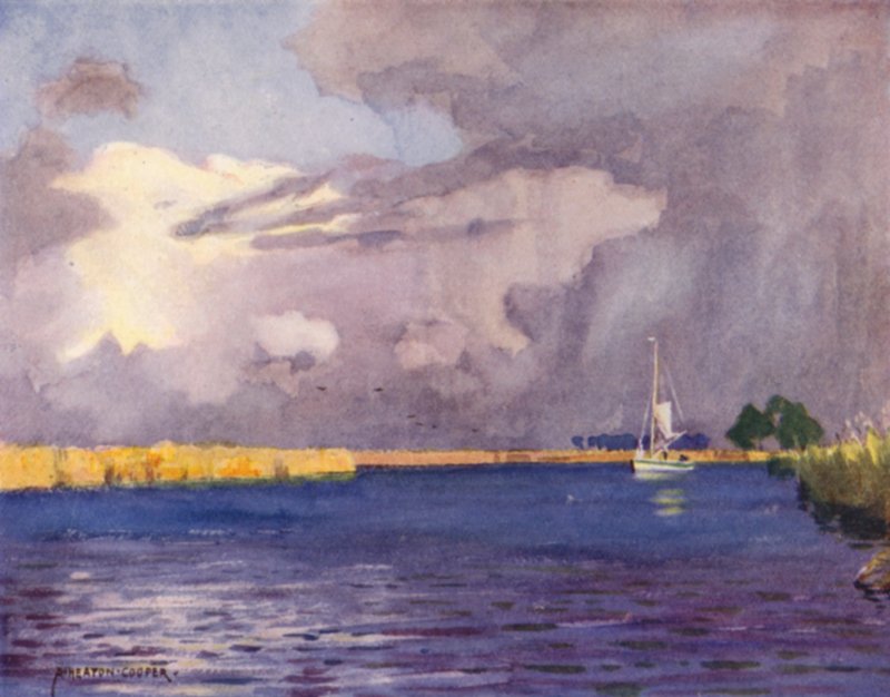 Heigham Sounds, Norfolk, Ukkospilvet tekijältä Alfred Heaton Cooper
