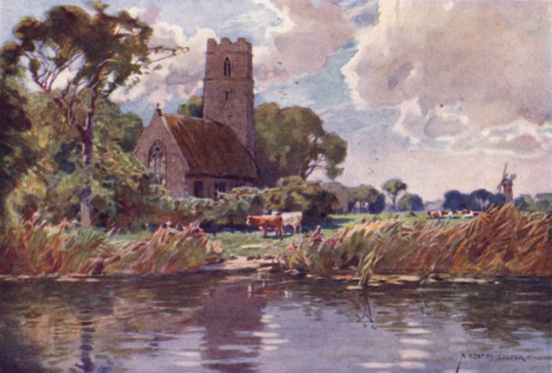 Irsteadin kirkko, Norfolk tekijältä Alfred Heaton Cooper