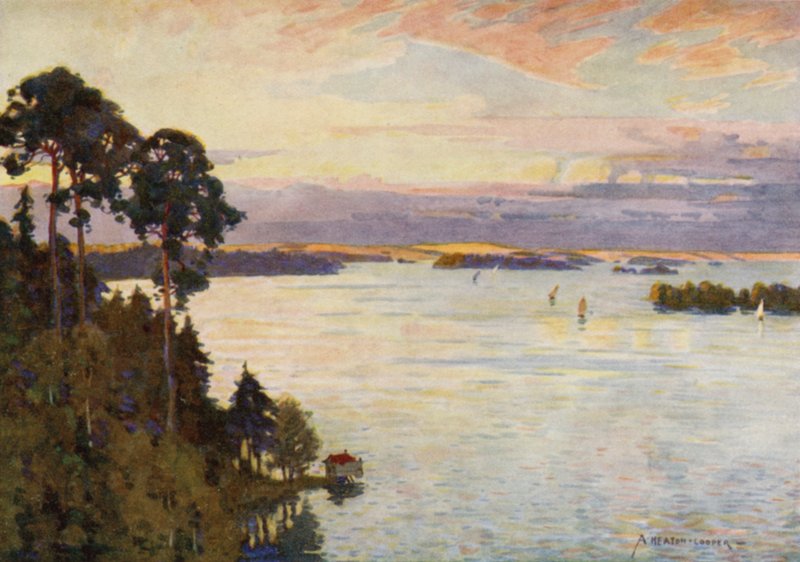 Itämeren saaret Tukholman lähellä tekijältä Alfred Heaton Cooper