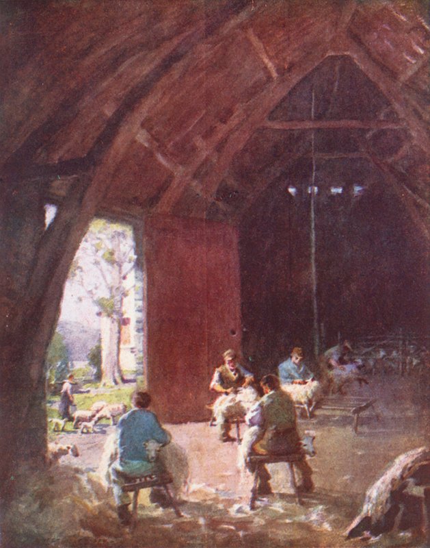 Lake District: Esthwaite Hall Farm (värilitro). tekijältä Alfred Heaton Cooper