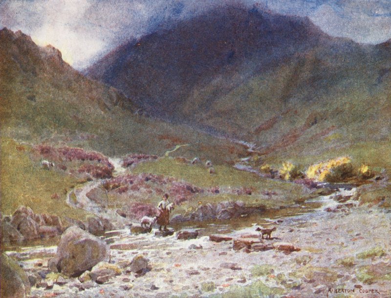 Lake District: Easedale, Grasmere (värilitro). tekijältä Alfred Heaton Cooper