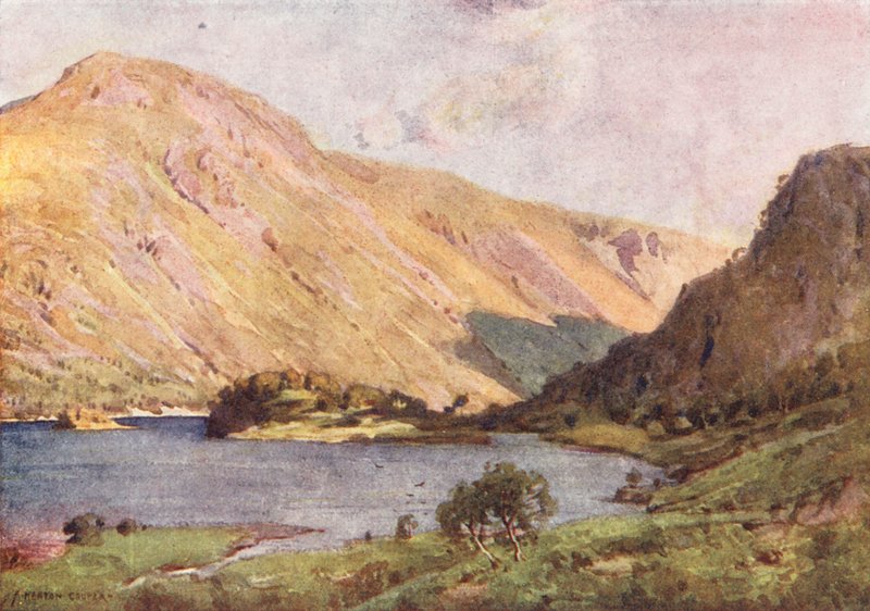 Lake District: Thirlmere and Helvellyn (värilitro). tekijältä Alfred Heaton Cooper