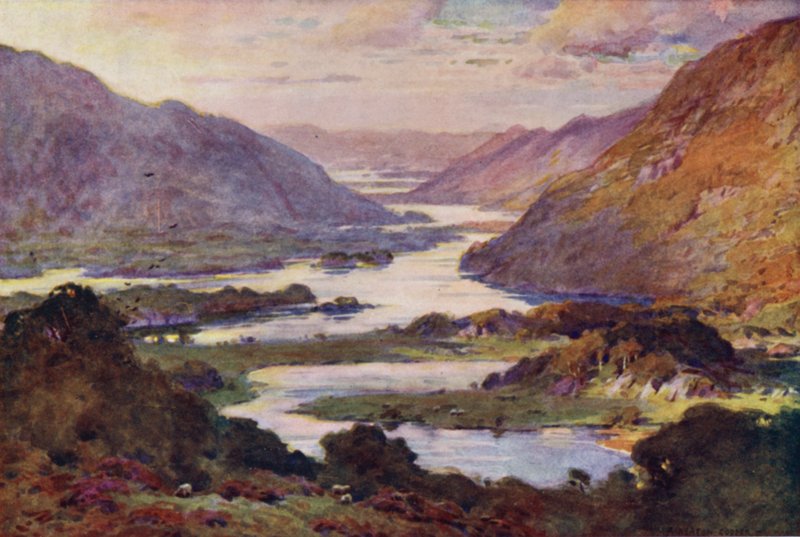 Killarneyn järvet Kenmare Roadilta tekijältä Alfred Heaton Cooper