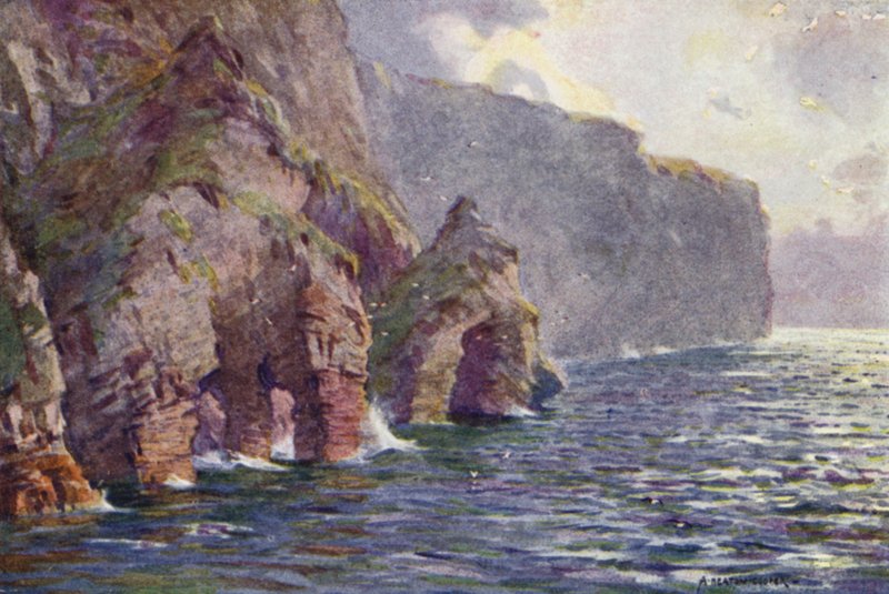 Minaun Cliffs, Achill Island tekijältä Alfred Heaton Cooper