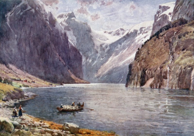 Naero Fjord tekijältä Alfred Heaton Cooper