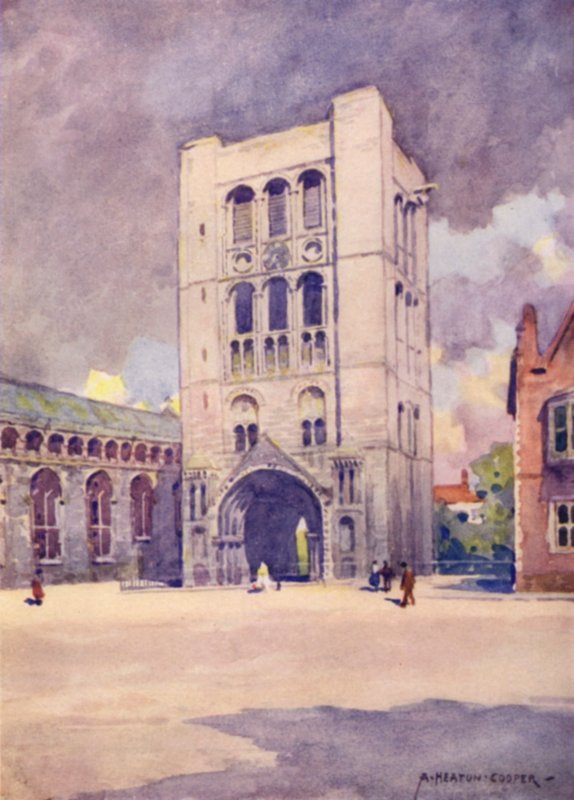 Norman Tower, Bury St Edmunds, Suffolk tekijältä Alfred Heaton Cooper