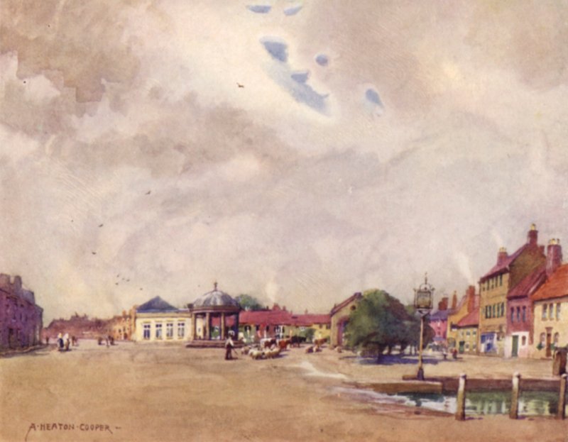 Swaffham Market Place, Norfolk tekijältä Alfred Heaton Cooper