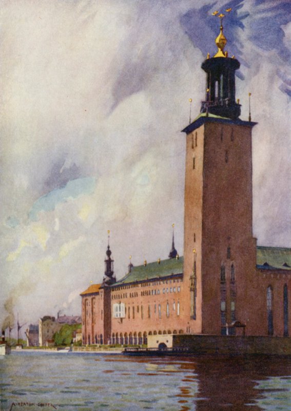 Tukholman kaupungintalo tekijältä Alfred Heaton Cooper