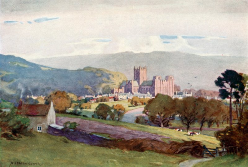 Wells, Milton Hillistä (väri litho) tekijältä Alfred Heaton Cooper