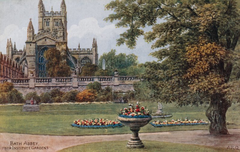 Bath Abbey, Institute Gardensista tekijältä Alfred Robert Quinton