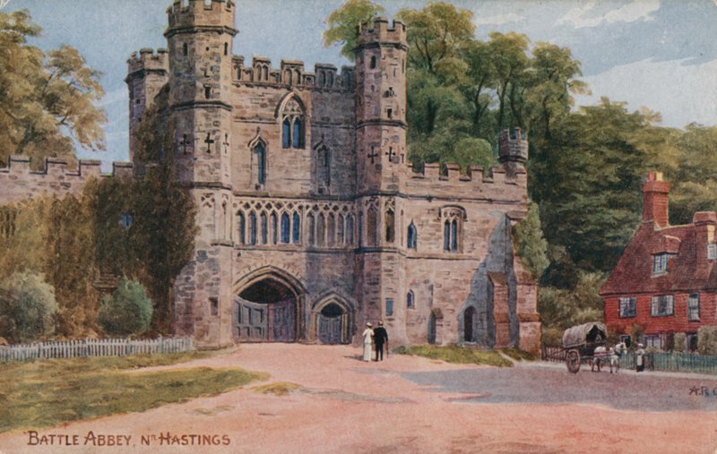 Battle Abbey lähellä Hastingsia tekijältä Alfred Robert Quinton