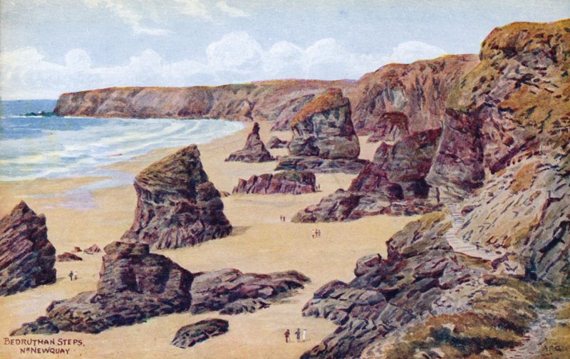 Bedruthan Steps, nro Newquay tekijältä Alfred Robert Quinton