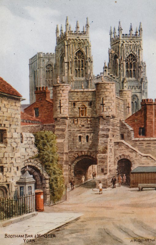 Bootham Bar ja Minster, York tekijältä Alfred Robert Quinton