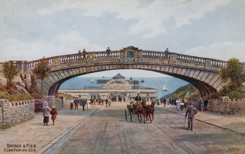 Bridge und Pier, Clacton-on-Sea tekijältä Alfred Robert Quinton