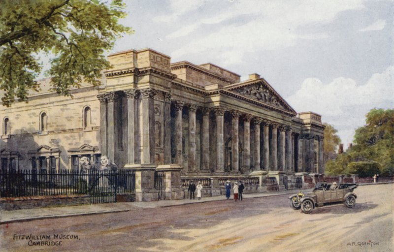 Cambridge: Fitzwilliam Museum (värilitho) tekijältä Alfred Robert Quinton