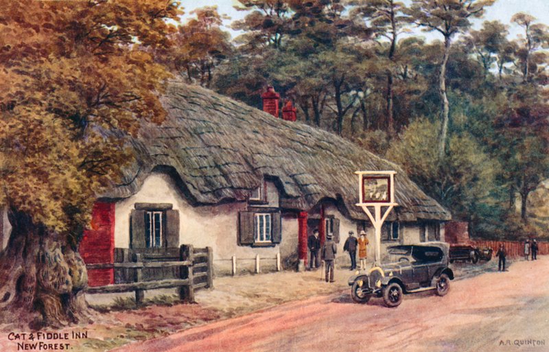 Cat and Fiddle Inn, New Forest tekijältä Alfred Robert Quinton