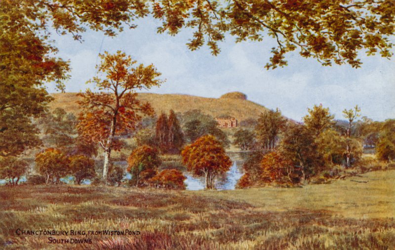 Chanctonbury Ring, Wiston Pondista, South Downsista tekijältä Alfred Robert Quinton