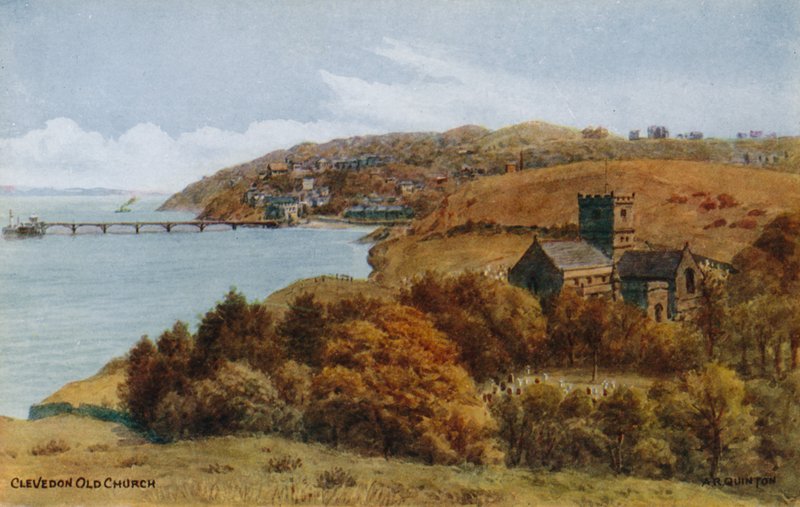 Clevedonin vanha kirkko tekijältä Alfred Robert Quinton