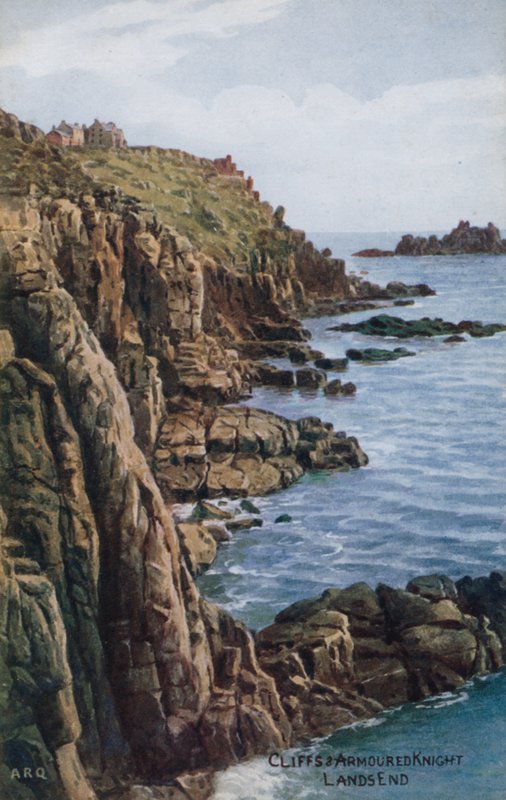 Cliffs and Armored Knight, Lands End tekijältä Alfred Robert Quinton