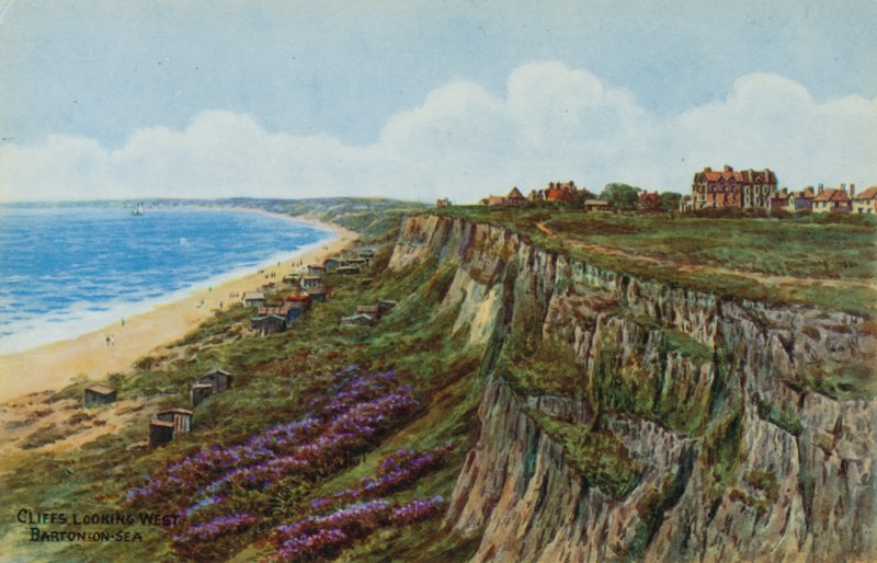 Kalliot, jotka näyttävät länteen, Barton-on-Sea tekijältä Alfred Robert Quinton