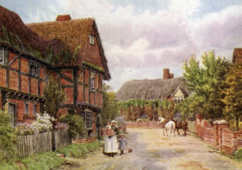 Mökit, East Hagbourne tekijältä Alfred Robert Quinton
