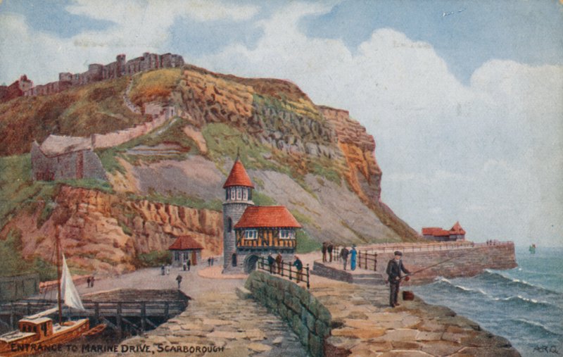 Sisäänkäynti Marine Drivelle, Scarborough tekijältä Alfred Robert Quinton