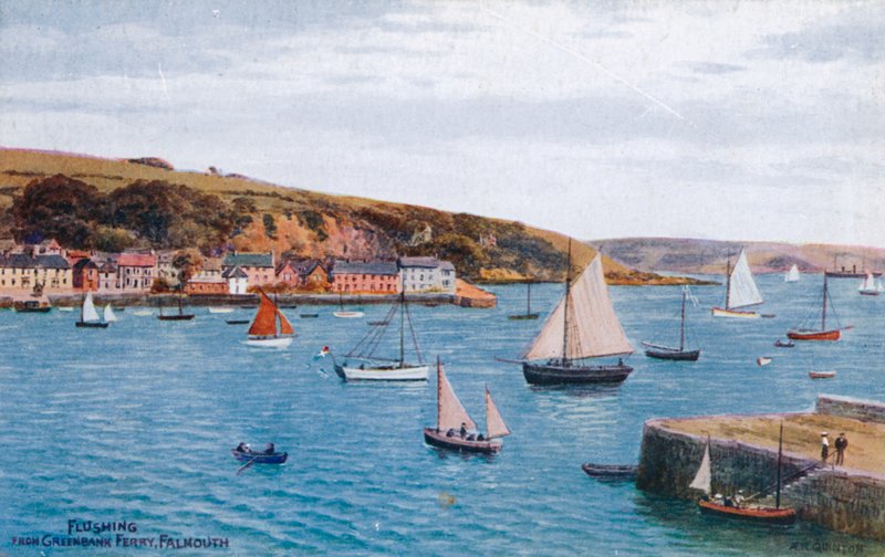 Huuhtelu Greenbank Ferryltä, Falmouth tekijältä Alfred Robert Quinton