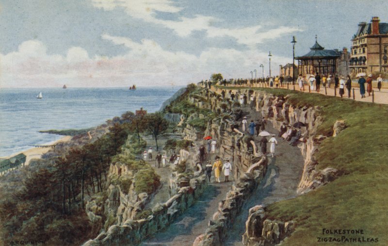 Folkestone, Siksak-polku ja Leas -reitti tekijältä Alfred Robert Quinton
