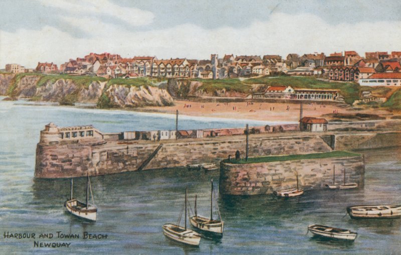 Harbour ja Towan Beach, Newquay tekijältä Alfred Robert Quinton