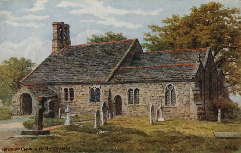 Heyshamin kirkko, Nr Morecambe tekijältä Alfred Robert Quinton
