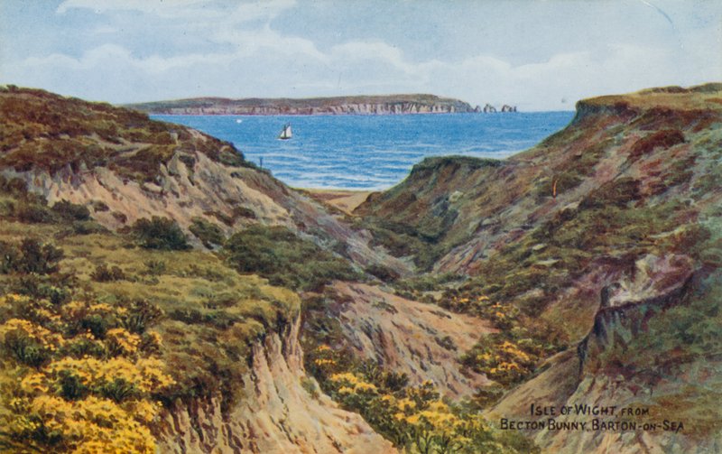 Isle of Wight, Becton Bunny, Barton-on-Sea (värilitro). tekijältä Alfred Robert Quinton