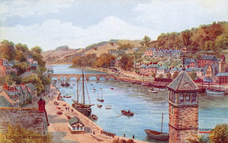 Looe, joki ja silta tekijältä Alfred Robert Quinton