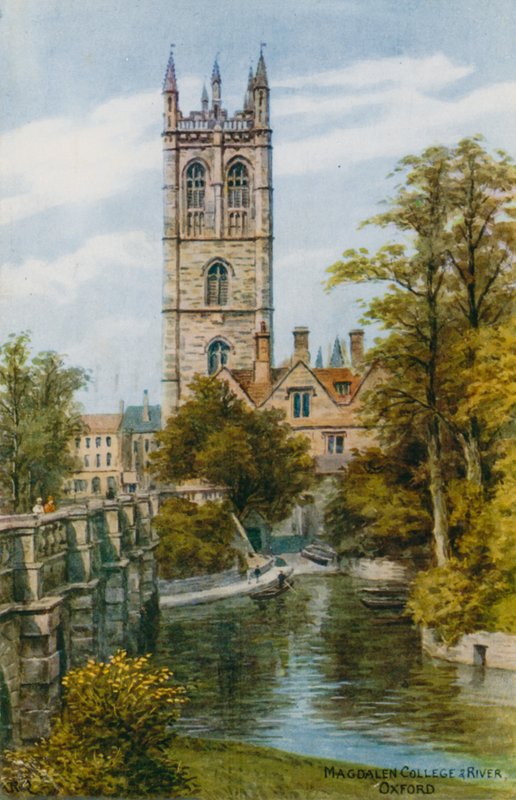 Magdalen College ja joki, Oxford tekijältä Alfred Robert Quinton