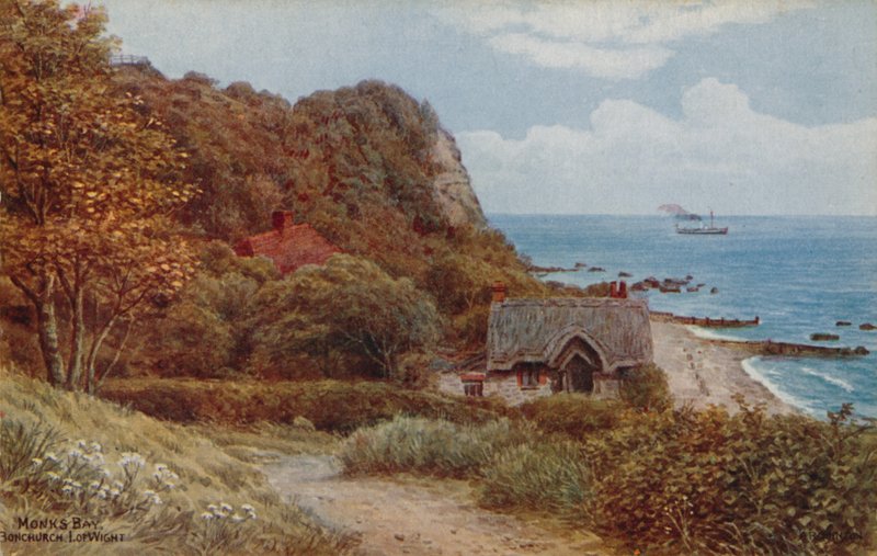 Monks Bay, Bonchurch, I of Wightin alue tekijältä Alfred Robert Quinton