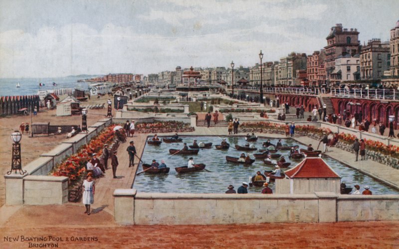 Uusi veneilyallas ja puutarha, Brighton tekijältä Alfred Robert Quinton