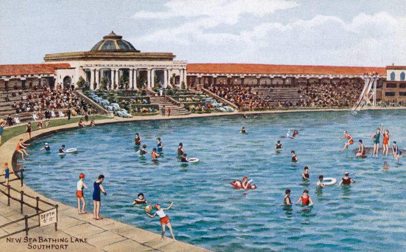 New Sea Bathing Lake, Southport tekijältä Alfred Robert Quinton