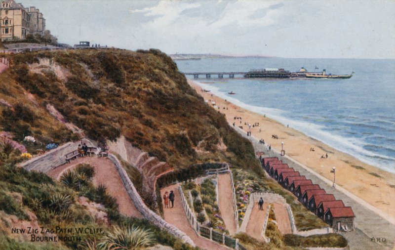 Uusi Zig Zag Path, W Cliff, Bournemouth tekijältä Alfred Robert Quinton