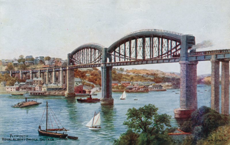Plymouth, Royal Albert Bridge, Saltash tekijältä Alfred Robert Quinton