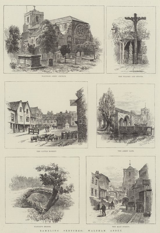 Rambling Sketches, Waltham Abbey tekijältä Alfred Robert Quinton