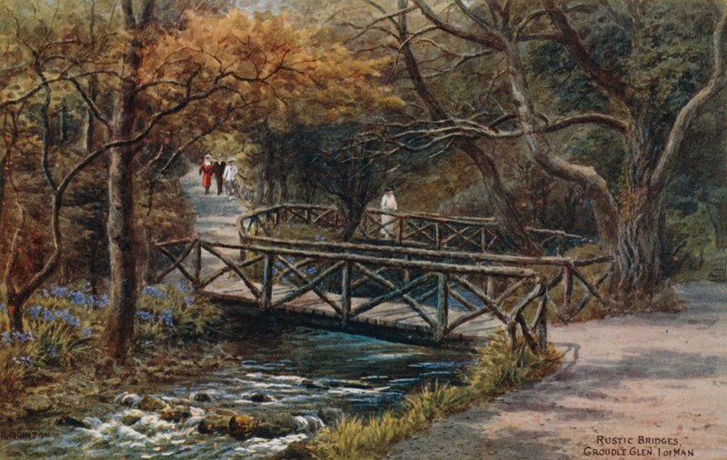 Rustic Bridges, Groudle Glen, I of Man tekijältä Alfred Robert Quinton