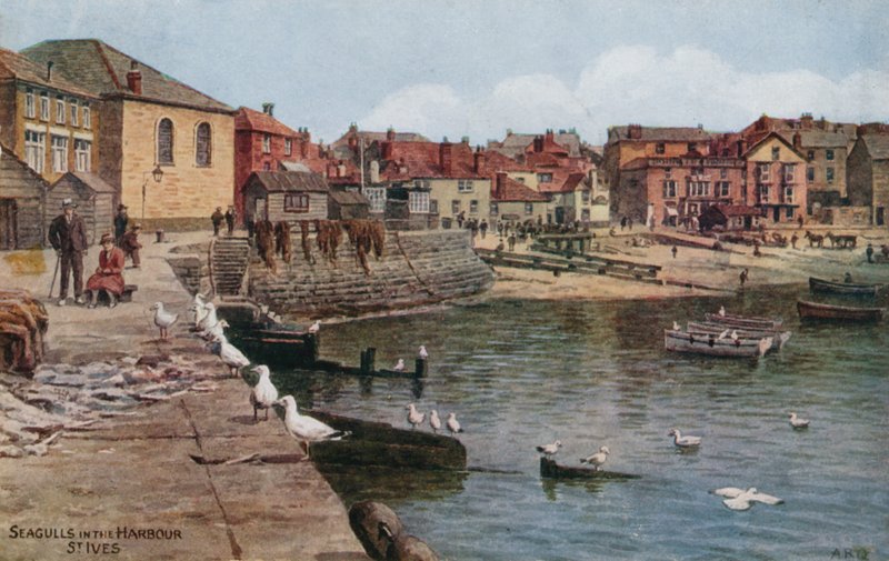 Lokit satamassa, St Ives, Cornwall tekijältä Alfred Robert Quinton